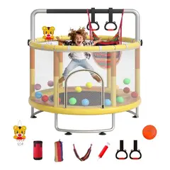 GENERICO - Mini Trampolín Cama Elástica Más 5 Juegos Para Niños