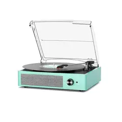 GENERICO - Tocadisco de Vinilo 3 Velocidades con Altavoces, Bluetooth y Salida RCA