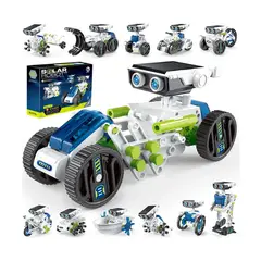 SHUGS - Robot Solar 12 En 1 Kit Educativo Armable Con Panel Solar