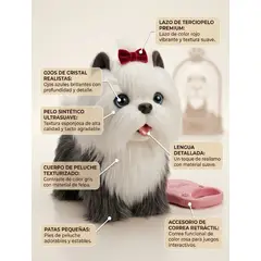 ZHOPI CO - Perro Peluche Interactivo Camina Mueve La Cola Y Saca Lengua