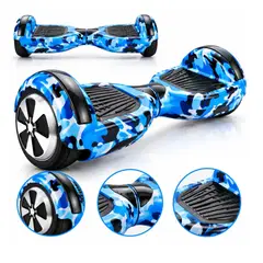 TECNOHOGAR JS - Malumeta Electrica Scooter Bluetooth 8 Pulgadas AZUL