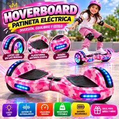 TECNOHOGAR JS - Malumeta Electrica Scooter Bluetooth 8 Pulgadas ROSADA