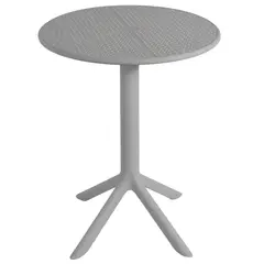 GENERICO - Mesa Redonda De Jardín Exterior 60 cm Para Terraza Balcón Comedor Resistente