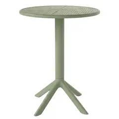 GENERICO - Mesa Redonda De Jardín Exterior 60 cm Para Terraza Balcón Comedor Resistente