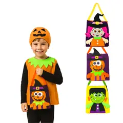 GENERICO - Bolso para Dulces Halloween Día de los Niños x 3 Pzs