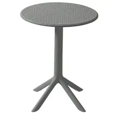 GENERICO - Mesa Redonda De Jardín Exterior 60 cm Para Terraza Balcón Comedor Resistente