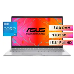 ASUS - Portátil Vivobook 15 X1504VA – i3-1315U | 8GB RAM (EXP) | 1TB SSD | MIL-STD