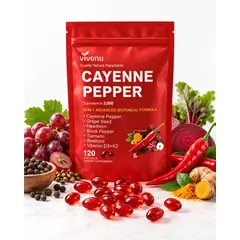 GENERICO - Vivonu Cayenne Pepper 12 En 1 120 Softgels D3 K2