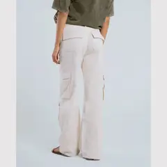 HUDE JEANS - PANTALON WIDE LEG CARGO