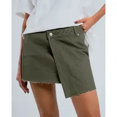 HUDE JEANS - FALDA CON SOLAPA CRUZADA