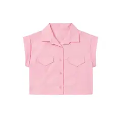 BIGBOYS - Blusa Rosada Niña Manga Corta