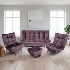 ARMONIA HOME - Sala Click Clak Gris Oscuro 6 PTOS