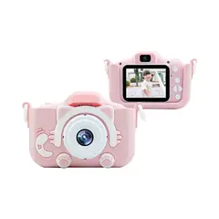 GENERICO - Cámara Digital Portátil Para Niños Perrito Color Rosado
