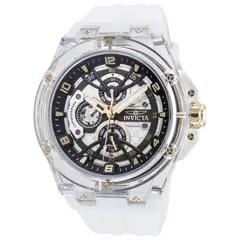 INVICTA - Reloj racing 48806 Blanco Dorado Para Hombre