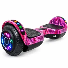 SWISSHOME - Malumeta Patineta Eléctrica Hoverstar 10 Pulgadas Bluetooth Luces LED