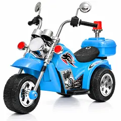 ROADMASTER - Moto Eléctrica Triciclo Trimoto Tipo Harley Chopper Negra