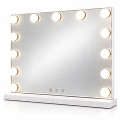 GENERICO - Espejo Hollywood Led Rectangular 13 Luces Táctil Regulable Maquillaje