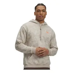 UNDER ARMOUR - Buzo Hombre Rival Fleece Printed Hoodie Blanco