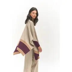 ZEPHIR - Capa Lana para mujer - Café