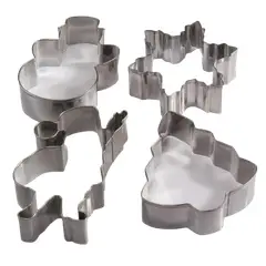 ORQUIDEA - Set Cortadores de Galletas Navideños x 4 con Lata Orquídea
