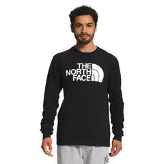 THE NORTH FACE - Camiseta Half Dome Manga Larga Hombre - Negro