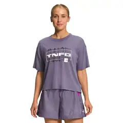 THE NORTH FACE - Camiseta SS Coordinates Tee Mujer - Violeta