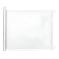 MOMCOZY - Puerta Retráctil De Malla Seguridad Con Bloqueo Doble Para Bebés Y Mascotas Barandas