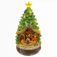 GENERICO - DECORACIÓN NAVIDEÑA ARBOL CON PESEBRE