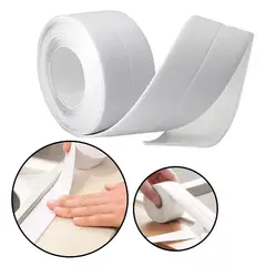 GENERICO - Cinta Selladora Impermeable para Baño y Cocina Blanca de Pirotech