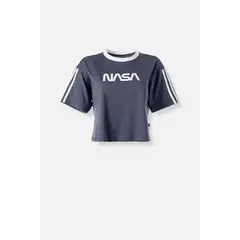 NASA - CAMISETA DE BOXY FIT PARA MUJER