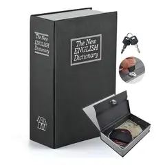 CHINA - Caja Fuerte Metal Forma Libro Con llaves de color negro