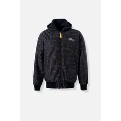 DISNEY - CHAQUETA DE LOS SIMPSON REGULAR FIT NEGRA PARA HOMBRE