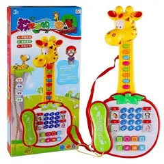 GENERICO - Guitarra Juguete Musical Jirafa Con Teléfono, Luces y Sonidos Para Niños