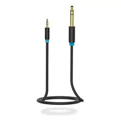 VENTION - Cable Auxiliar 3.5mm A 6.5mm Macho A Macho Audio, 2m