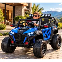 BEBESUNITA - Carro Eléctrico Infantil 4x4 12v Doble Puesto Xgz2188