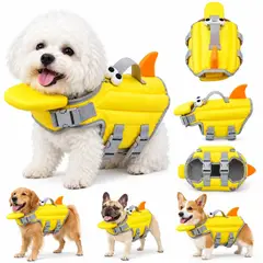 GENERICO - Chaleco Salvavidas para Perro con Flotador de Menton y Asa talla XS