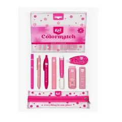 KIUT - Kit Escolar Color Match Norma Kiut, Escribe Y Crea X 9 Piezas FUCSIA / MORADO
