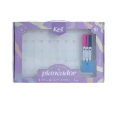 KIUT - Set Tablero Planeador Kiut. 3 Marcadores, 1 Borrador Y Base