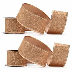 GIO HOME - PACK X2 CINTA 6CMX9M ESCARCHADA PALO ROSA