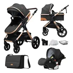 BLLOQ - Coche Cuna Bebé 5 En 1 Plegable Multifuncional Y Accesorios
