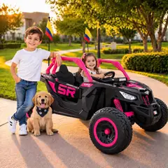 BEBESUNITA - Carro Buggy Eléctrico Niños 24v 2 Puestos Mp4 Ref 8101