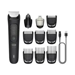 PHILIPS - Máquina Afeitadora Norelco Multigroom 3000 Mg393950 Negro 110v