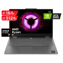 Lenovo - Portátil Gamer LOQ Ryzen 7 R7 16GB RAM SSD 512GB RTX 5050 15.6
