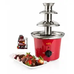 KALLEY - Fuente de Chocolate Eléctrica K-FCH190S para Fondue y Postres