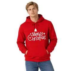ROMANELLA - Saco Hoodie Para Hombre Navidad Rojo
