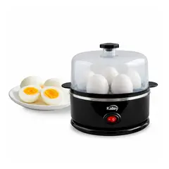 KALLEY - Hervidor de Huevos K-HHN Eléctrico Negro 350W Capacidad 7 Huevos