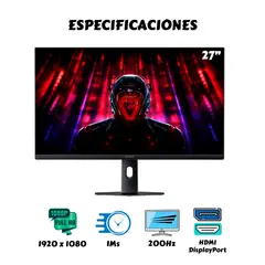 XIAOMI - Monitor Gamer 27 Pulgadas G27i 200hz Fhd 1ms
