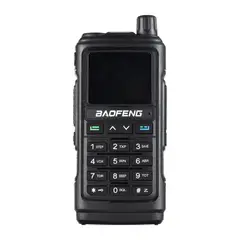 BAOFENG - Radio Digital Teléfono Portátil Walkie Talkie Pantalla LCD y Teclado Numérico Negro