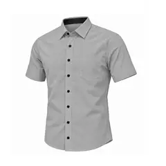 MODA EN CIRCUITO - Camisa Sport para Hombre Manga Corta – Horma Clásica Casual