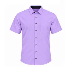 MODA EN CIRCUITO - Camisa Sport para Hombre Manga Corta – Horma Clásica Casual